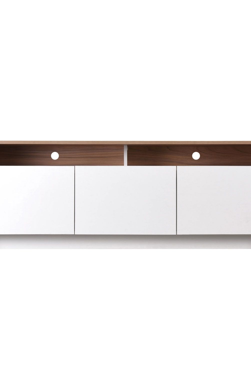 CIC - Rack Bajo Colbun 2 Puertas 1 Cajon Olmo-Blanco Cic