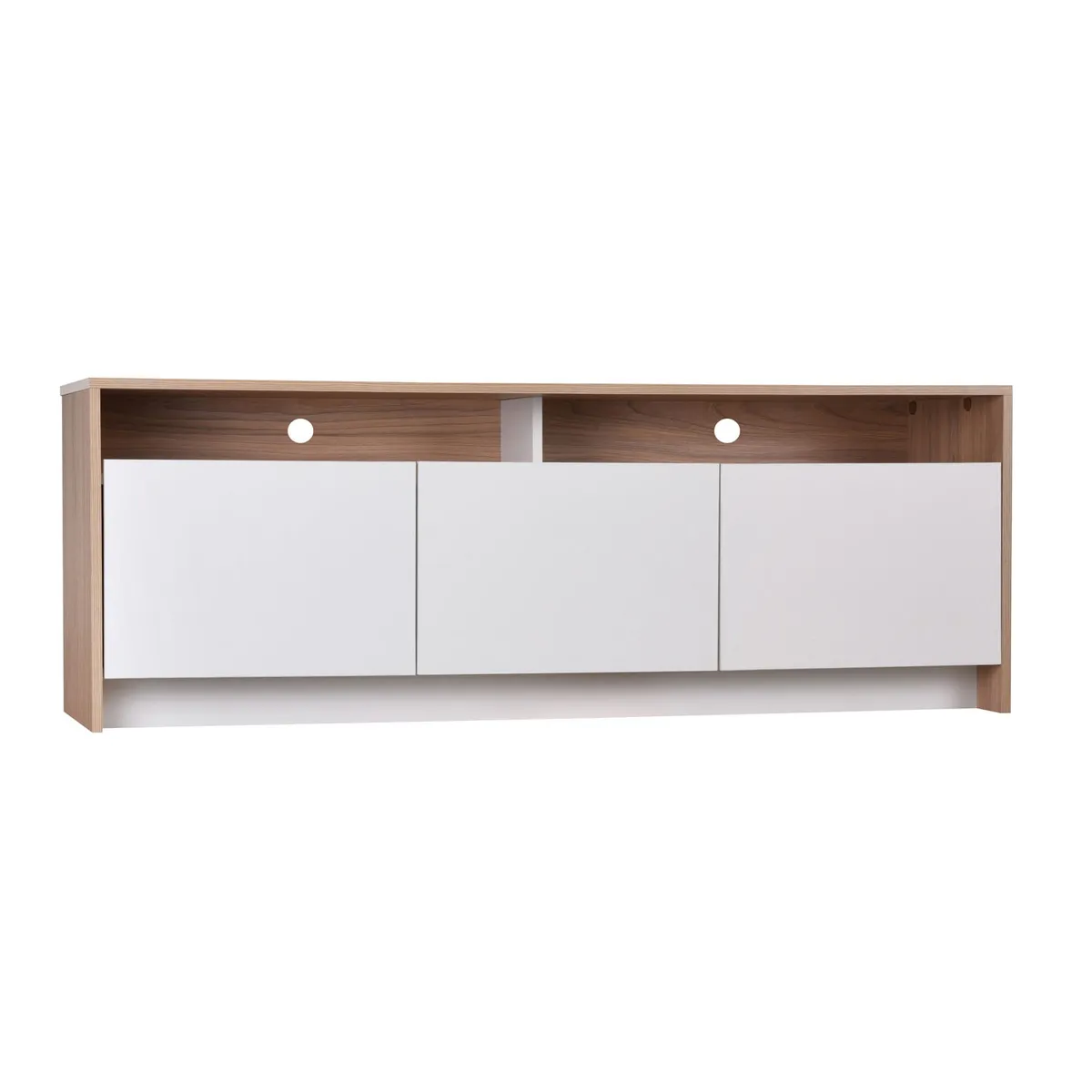 CIC - Rack Bajo Colbun 60" 2 Puertas 1 Cajon Olmo-Blanco Cic