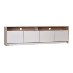 CIC - Rack Bajo Colbun 2 Puertas 2 Cajones Olmo-Blanco