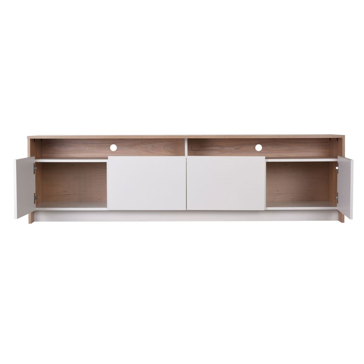 CIC - Rack Bajo Colbun 60" 2 Puertas 2 Cajones Olmo-Blanco Cic