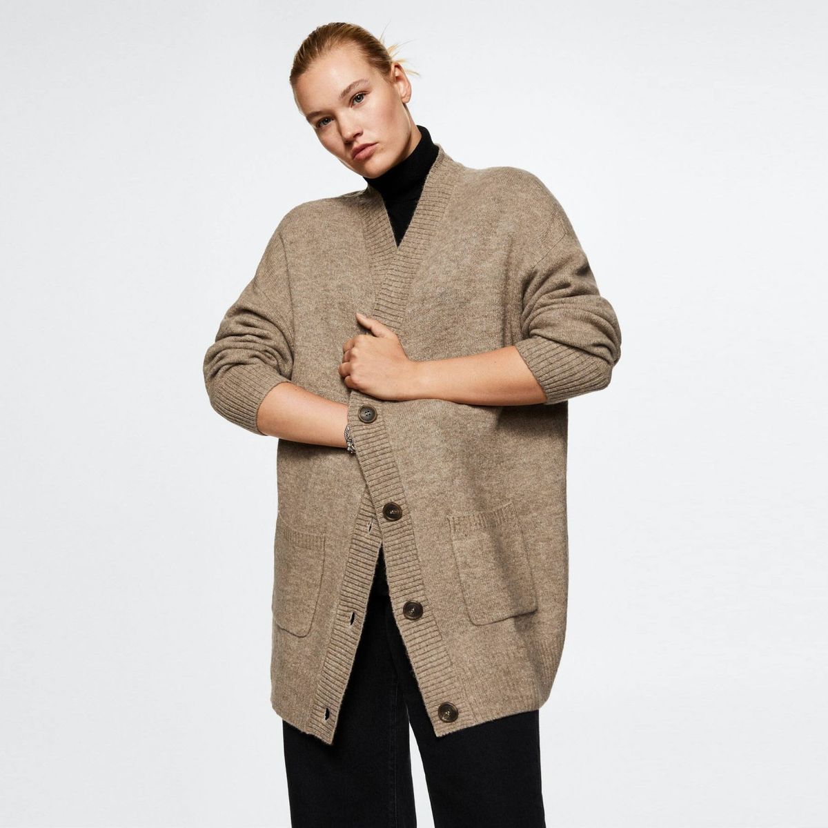 MANGO - Mango Chaleco Botones Oversize Taldora Mujer