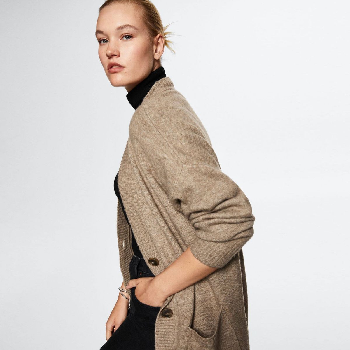 MANGO - Mango Chaleco Botones Oversize Taldora Mujer