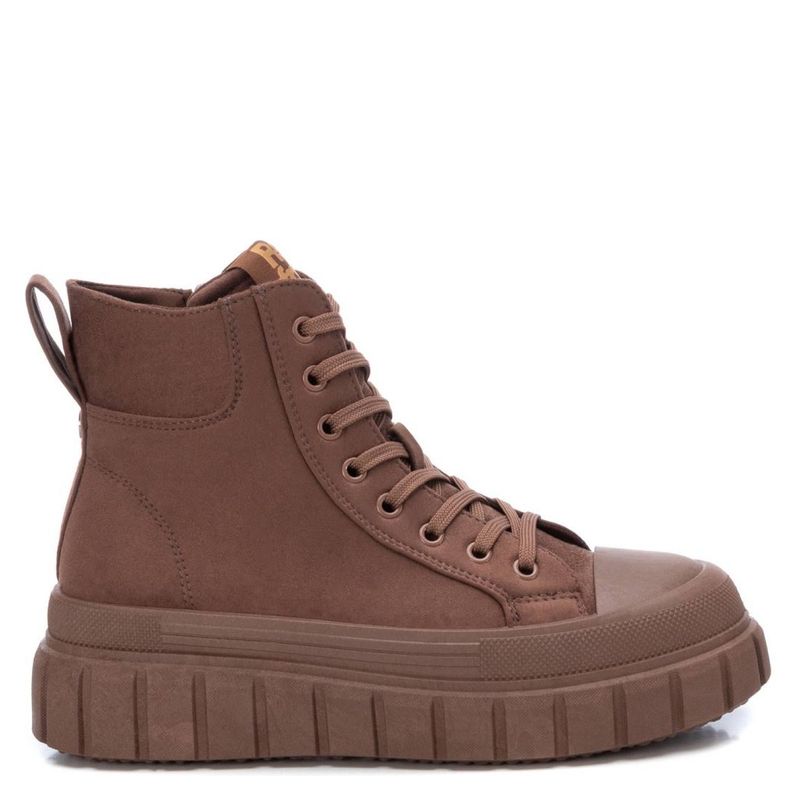 XTI - Zapatilla Urbana Alto Mujer Café Xti