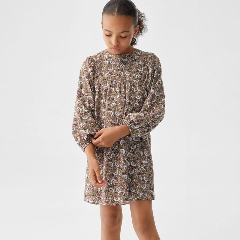 MANGO KIDS - Vestido Estampado Floral Niña Mango Kids