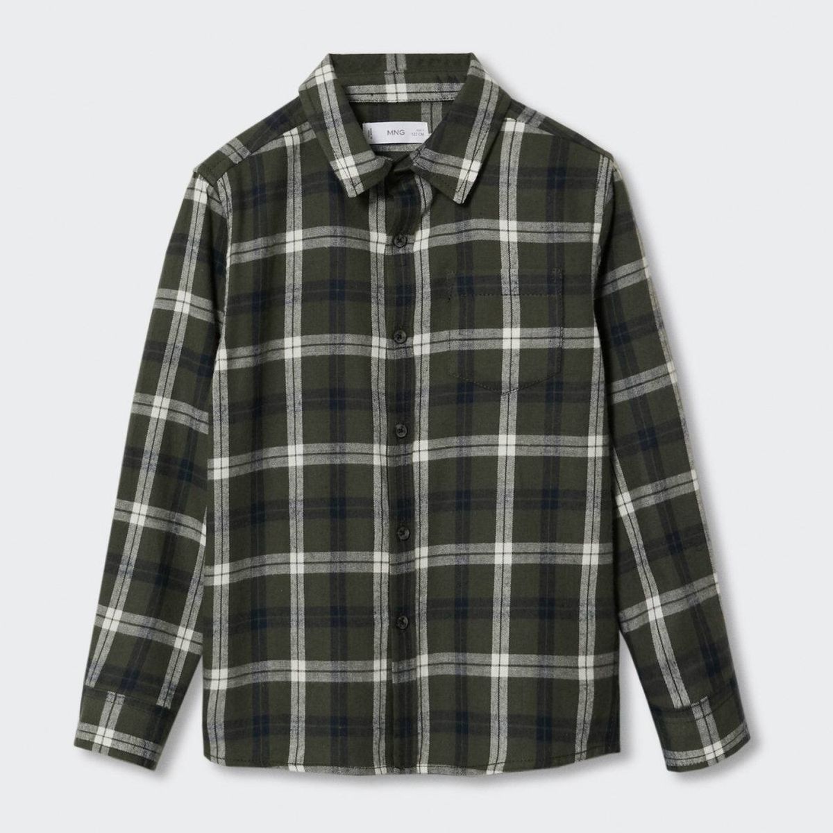 MANGO KIDS - Camisa Algodón Cuadros Niño Mango Kids