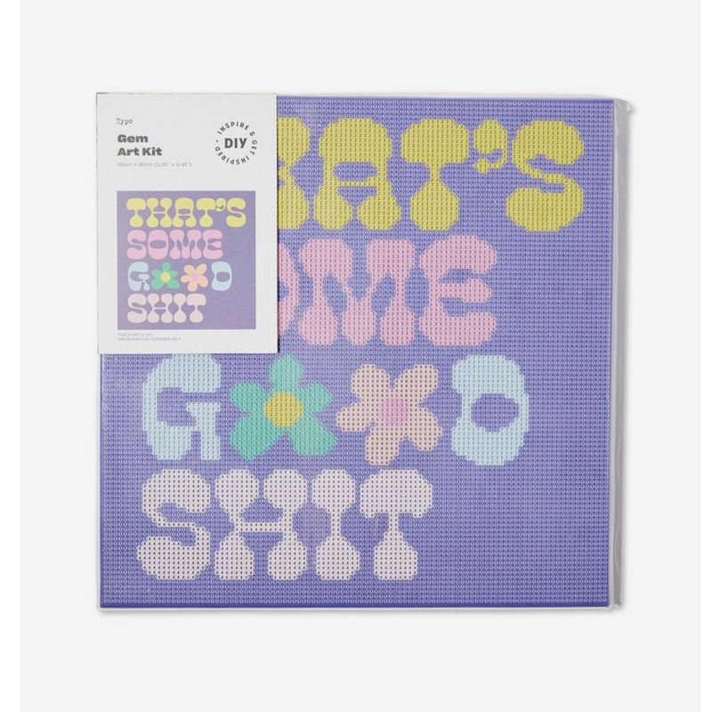 TYPO - Kit De Arte Con Gemas 30X30 Cm Typo