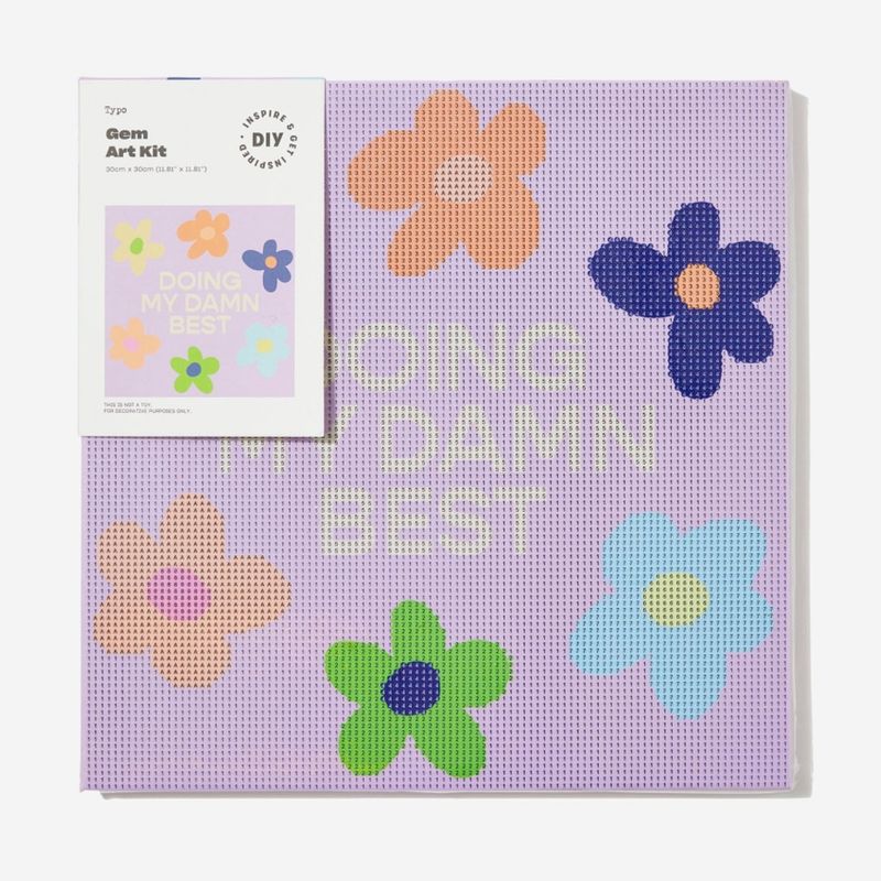 TYPO - Kit De Arte Con Gemas 30X30 Cm Typo