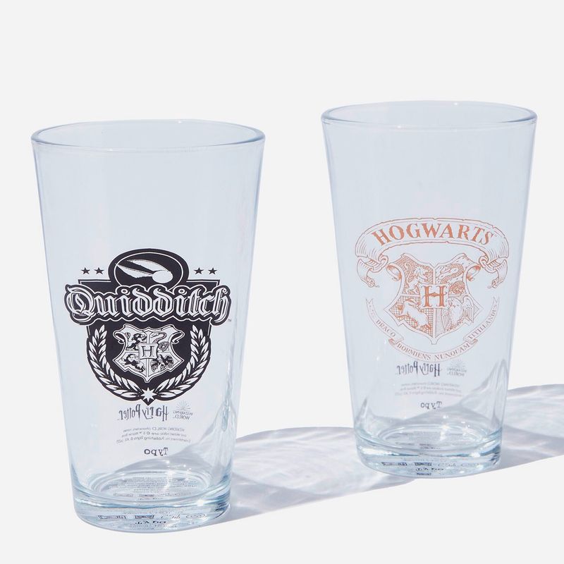 TYPO - Juego De 2 Vasos De Vidrio Typo