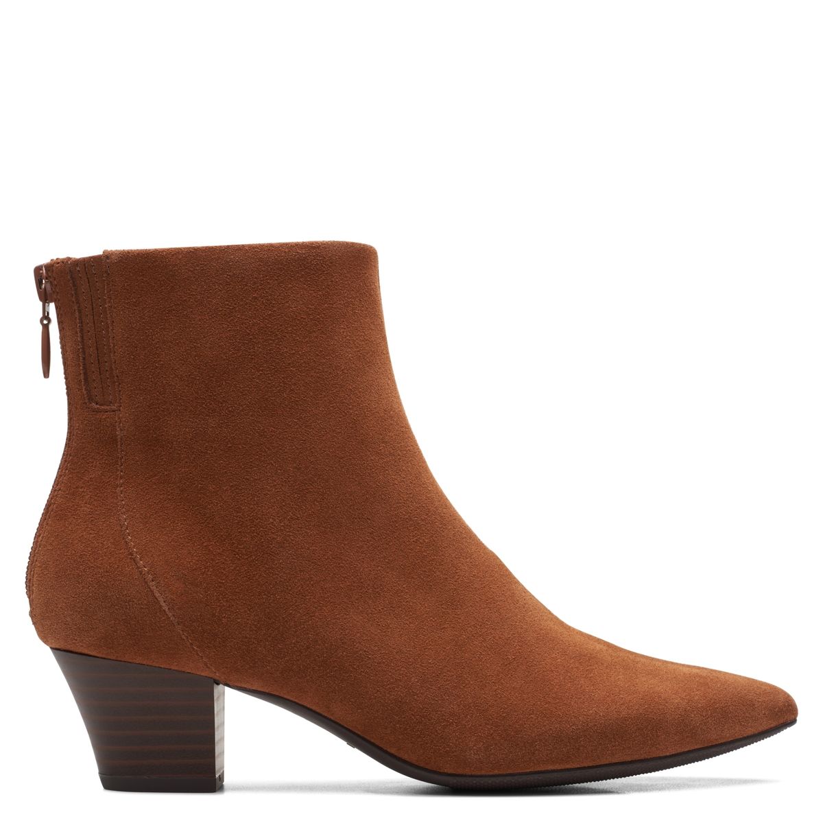 CLARKS - Botín Mujer Cuero Café Clarks