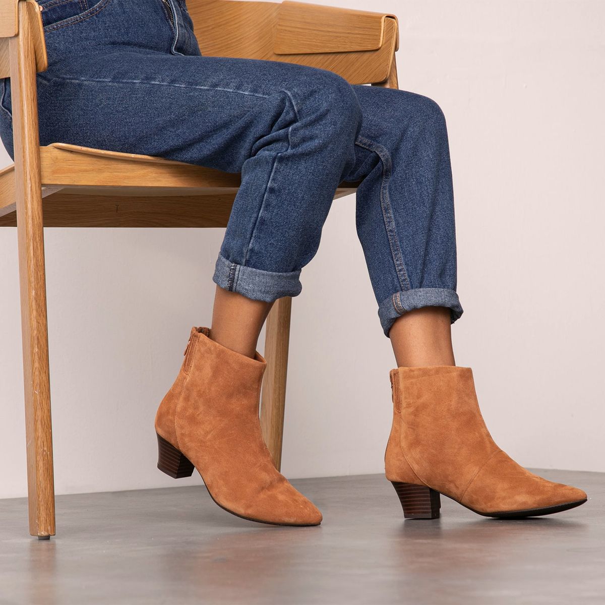 CLARKS - Botín Mujer Cuero Café Clarks