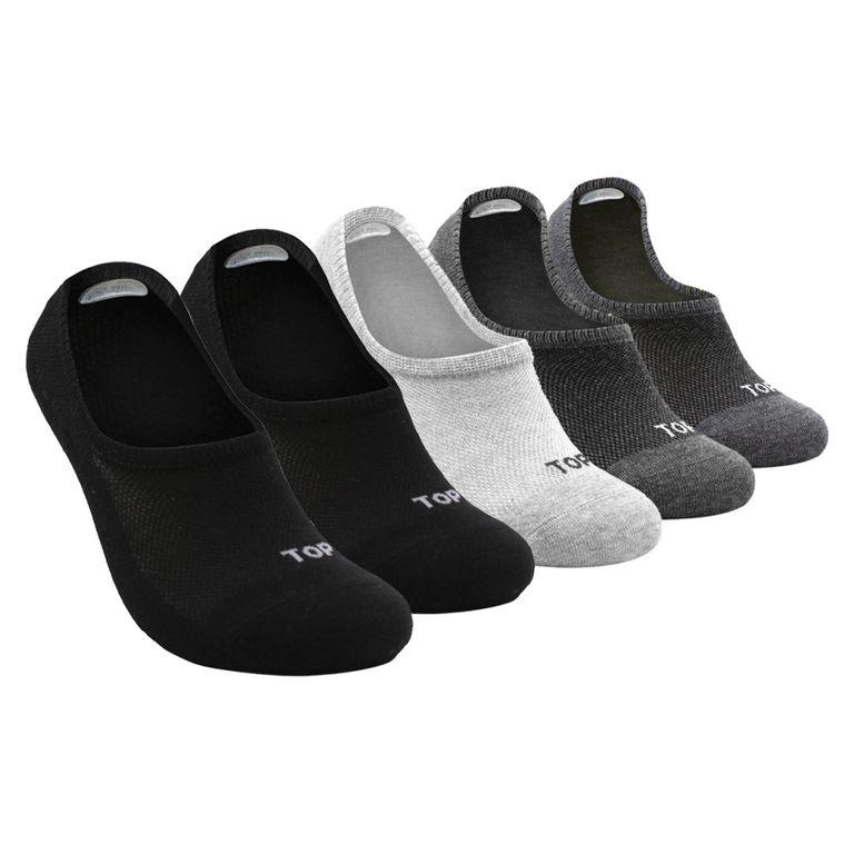 Pack de 5 Calcetines Casuales Invisible Algodón Hombre