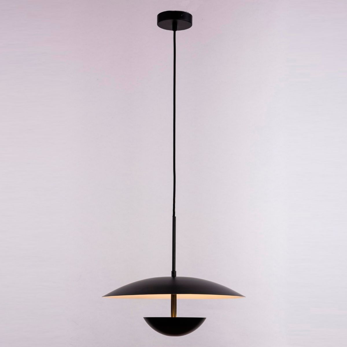 DISEÑO 3 - Lámpara Colgar Eclipse Led Negra Diseño 3