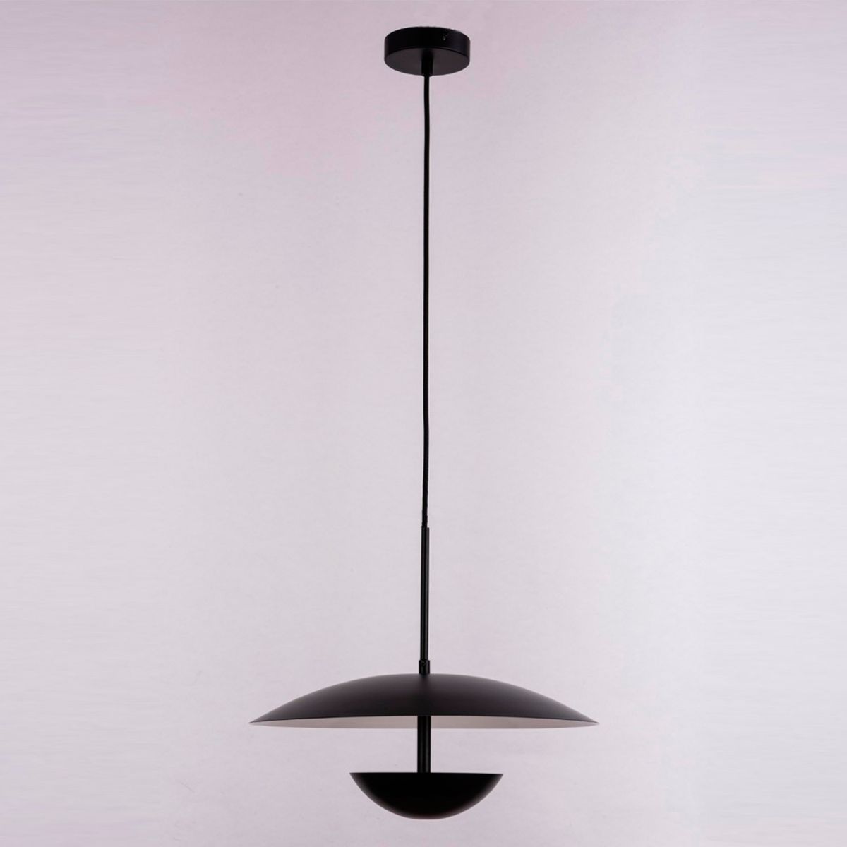 DISEÑO 3 - Lámpara Colgar Eclipse Led Negra Diseño 3