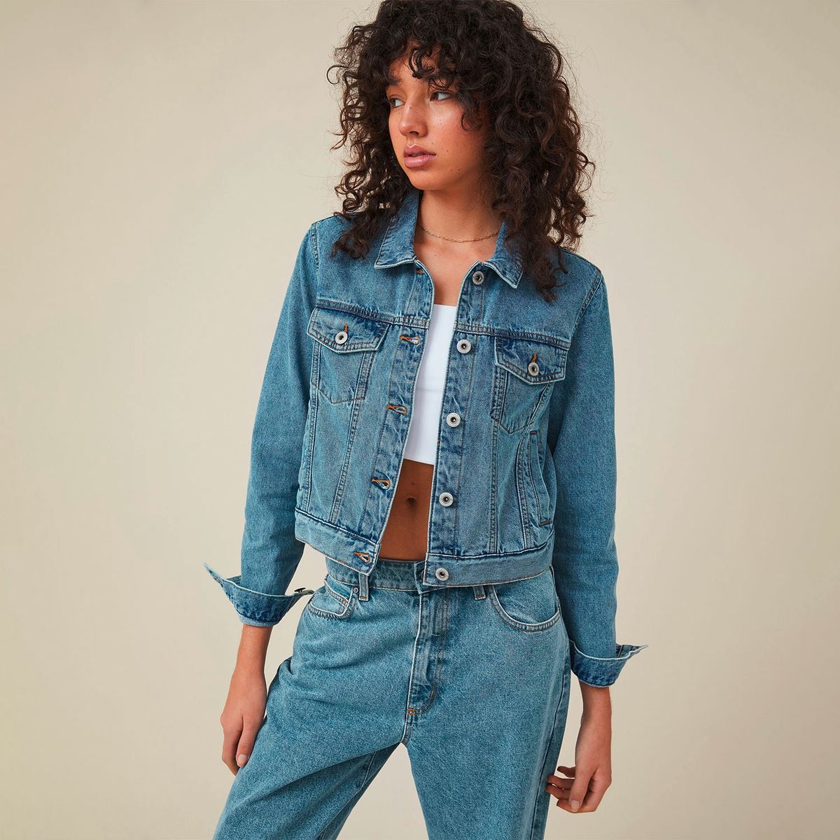 COTTON ON - Chaqueta de Jeans Mujer Cotton On