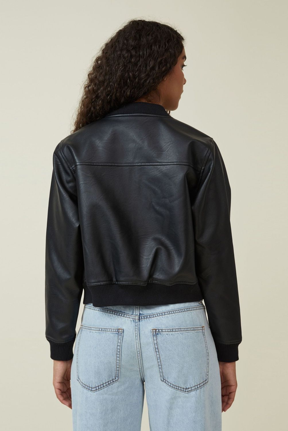 COTTON ON - Cotton On Bomber Jacket Cuero Vegano Mujer