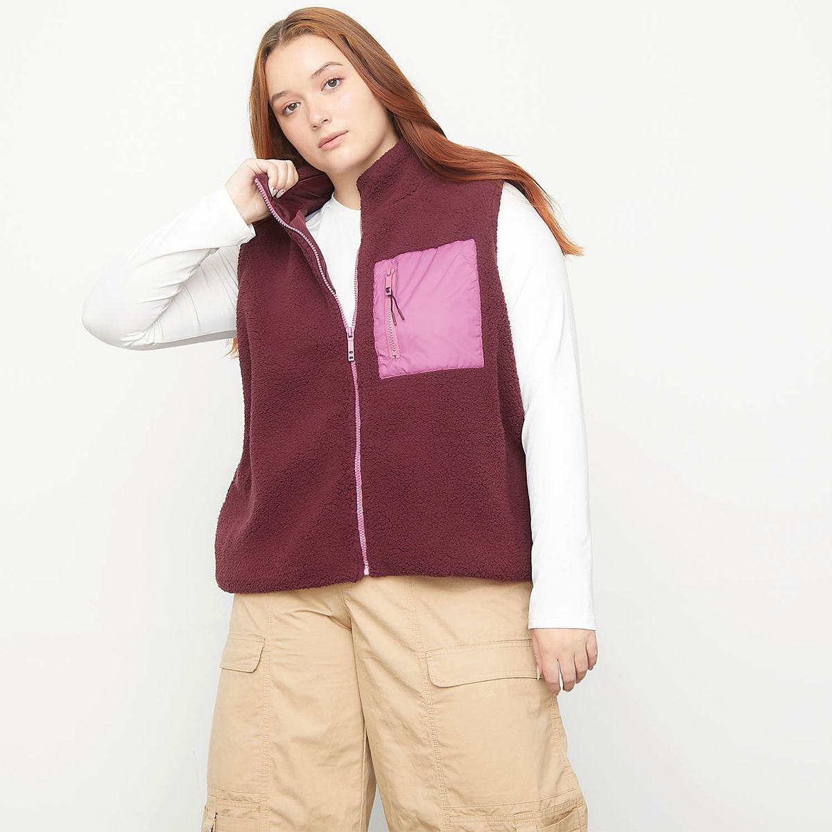 COTTON ON - Polerón Sherpa Curve Mujer Cotton On