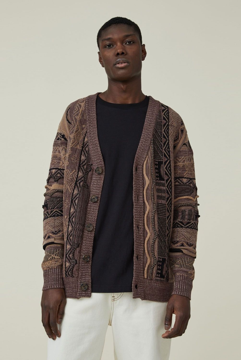 COTTON ON - Cardigan Vintage Hombre Cotton On