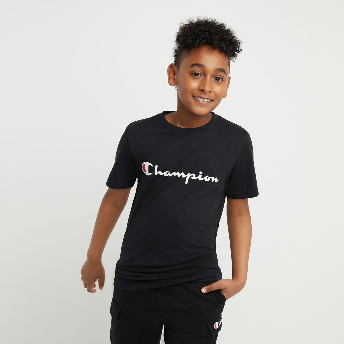CHAMPION - Champion Polera regular algodón niño