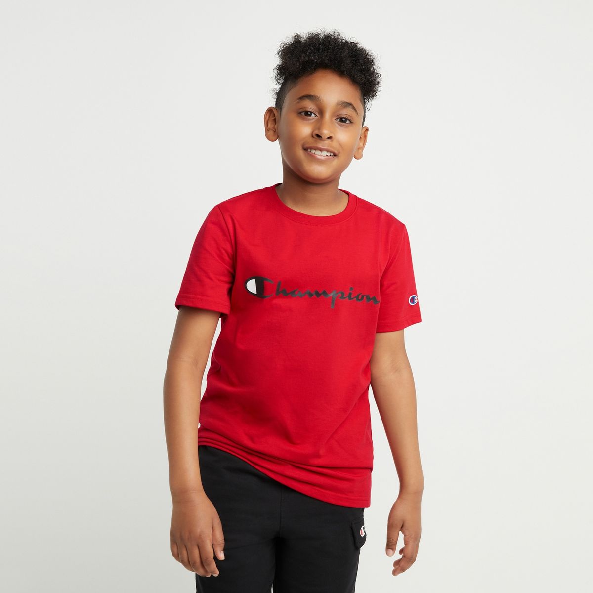 CHAMPION - Champion Polera regular algodón niño