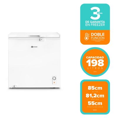 Imagen 2 del producto Congelador Freezer Dual Horizontal 198 Lt M200D