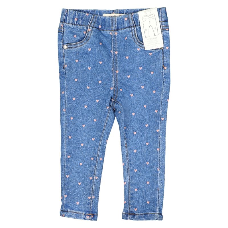 INFANTI - Infanti Jeans Estampado Corazones Bebe Niña