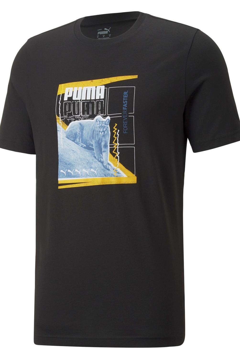 PUMA - Puma Polera Manga Corta Algodón Hombre