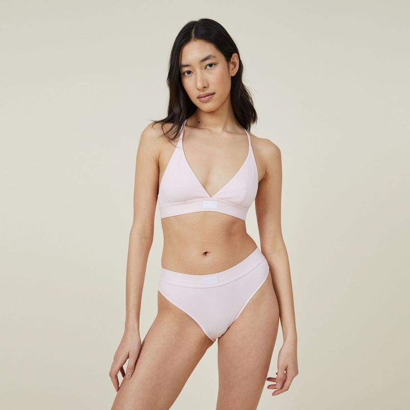 COTTON ON - Bralette Triángulo Algodón Orgánico Mujer Cotton On