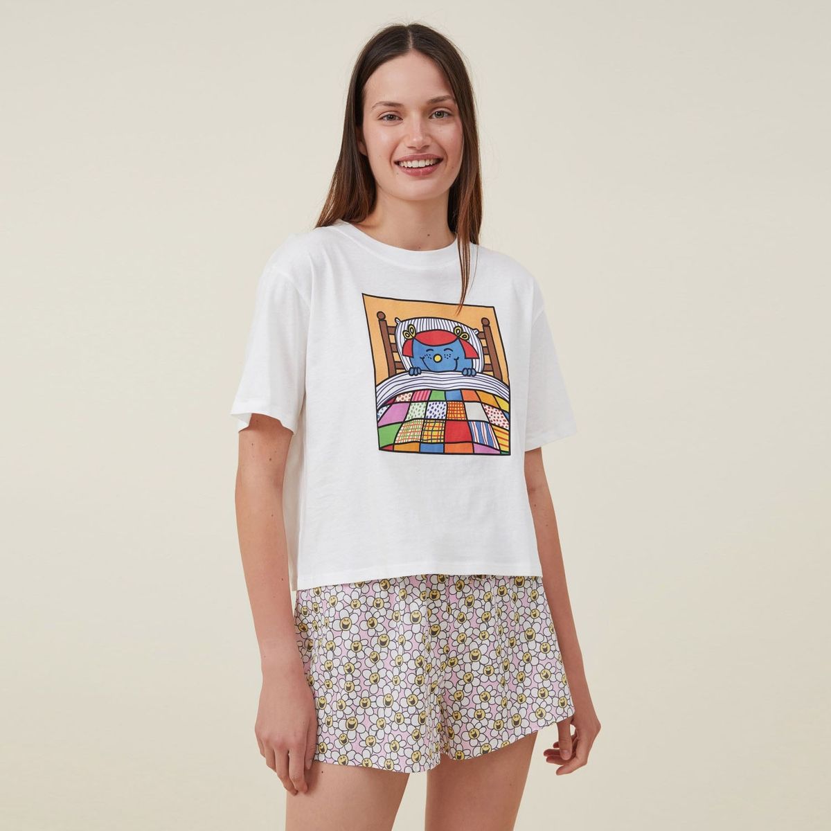 COTTON ON - Top de Pijama - Bed Tee Mujer Cotton On