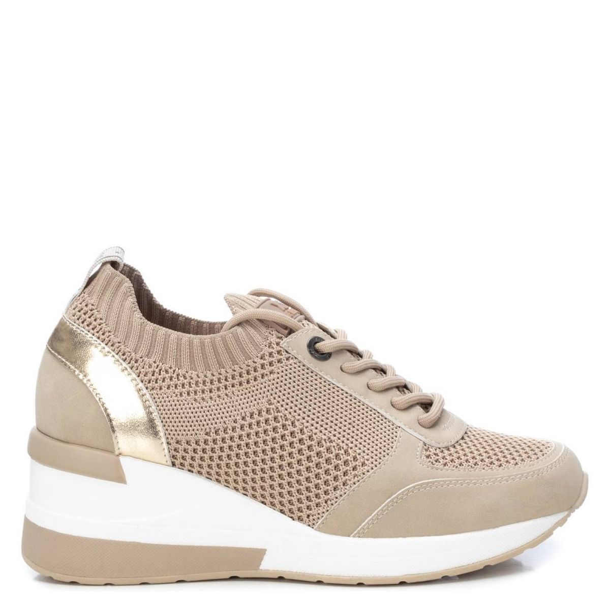 XTI - Zapatilla Urbana Mujer Beige Xti