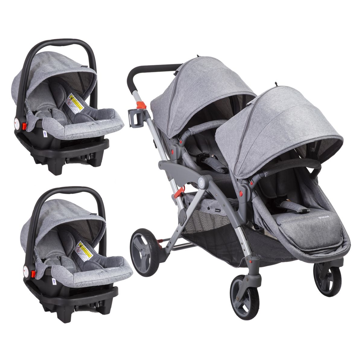 BEBESIT - Coche Duo Lx Gris Bebesit