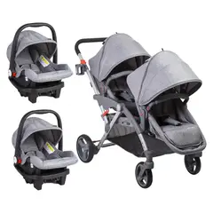 BEBESIT - Coche Duo Lx Gris