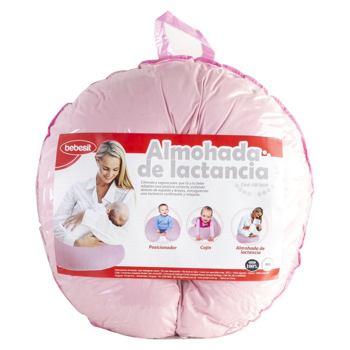 BEBESIT - Almohada Lactancia Rosado Bebesit