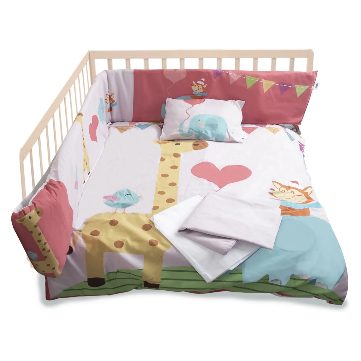 BEBESIT - Set de Cuna Jirafa 5 Piezas Bebesit