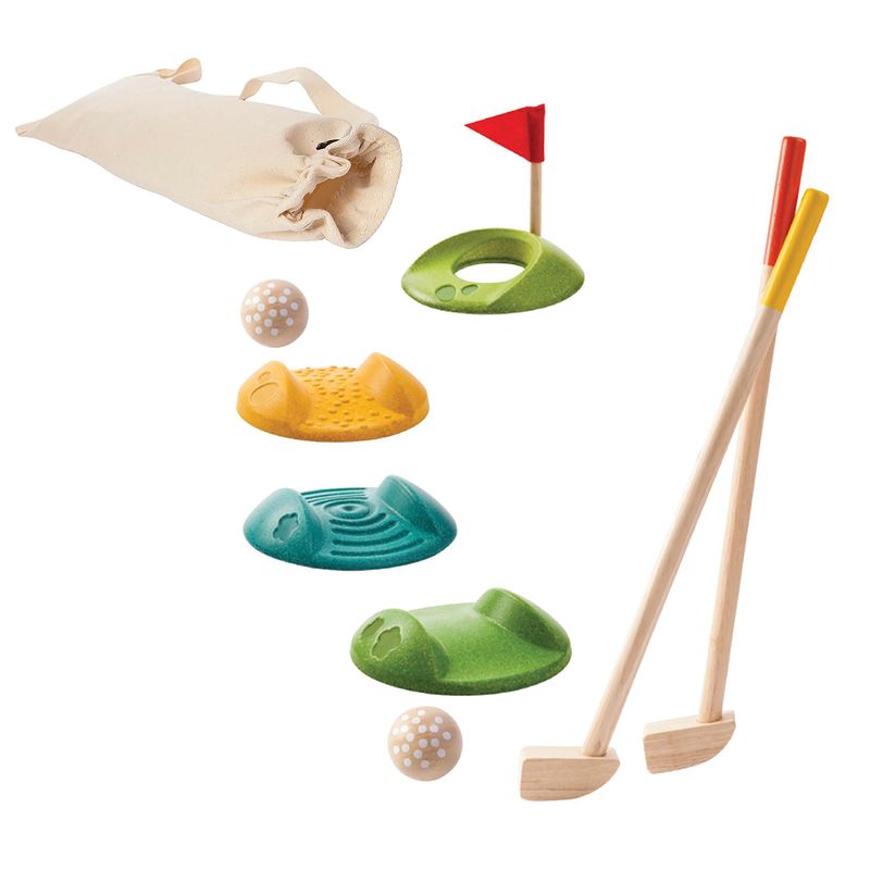 PLANTOYS - Juego de Madera Sustentable Mini Golf