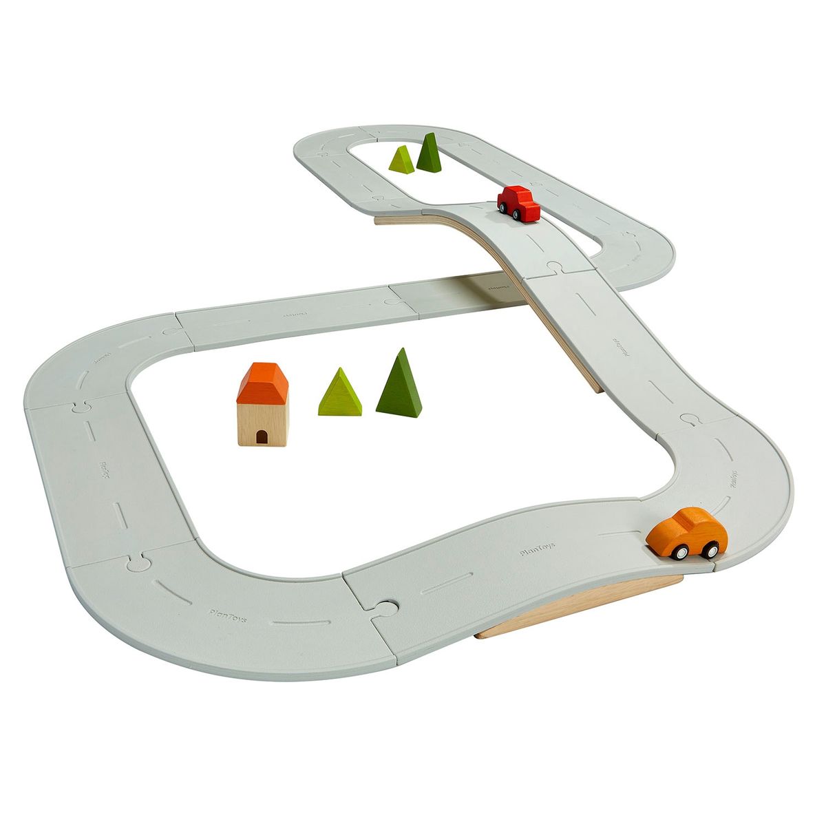 PLANTOYS - Pistas De Autos Y Trenes De Madera Sustentable Plantoys