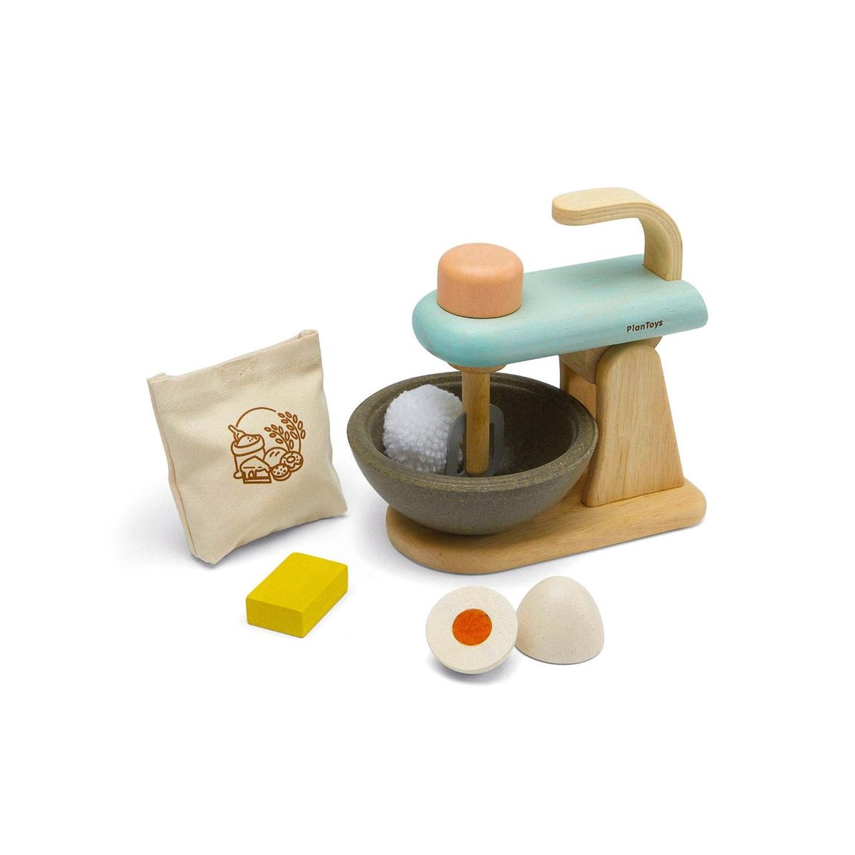 PLANTOYS - Juego De Madera Sustentable Set Batidora Plantoys