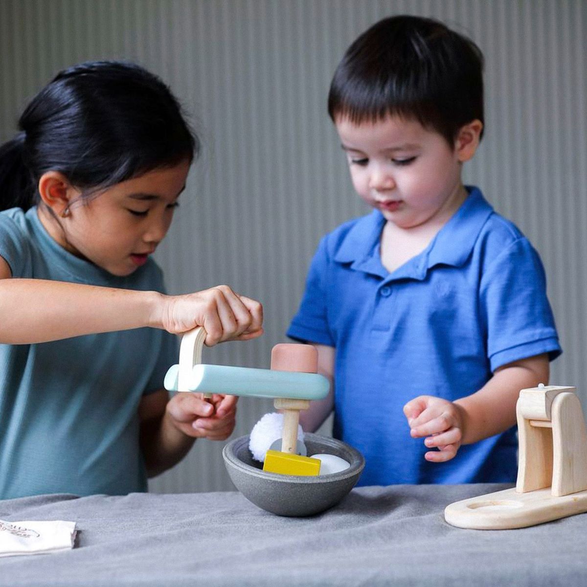 PLANTOYS - Juego De Madera Sustentable Set Batidora Plantoys