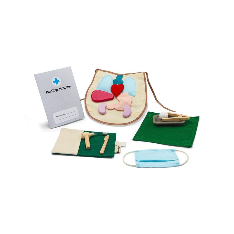 PLANTOYS - Juego De Madera Sustentable Kit Doctor Plantoys