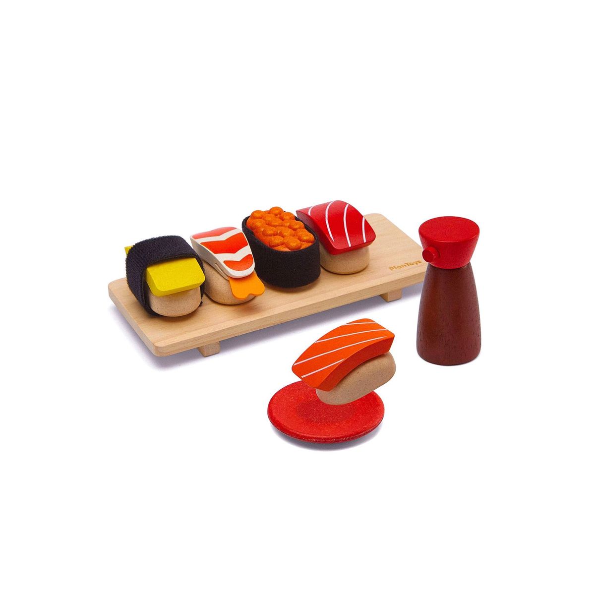 PLANTOYS - Juego De Madera Sustentable Kit Sushi Plantoys