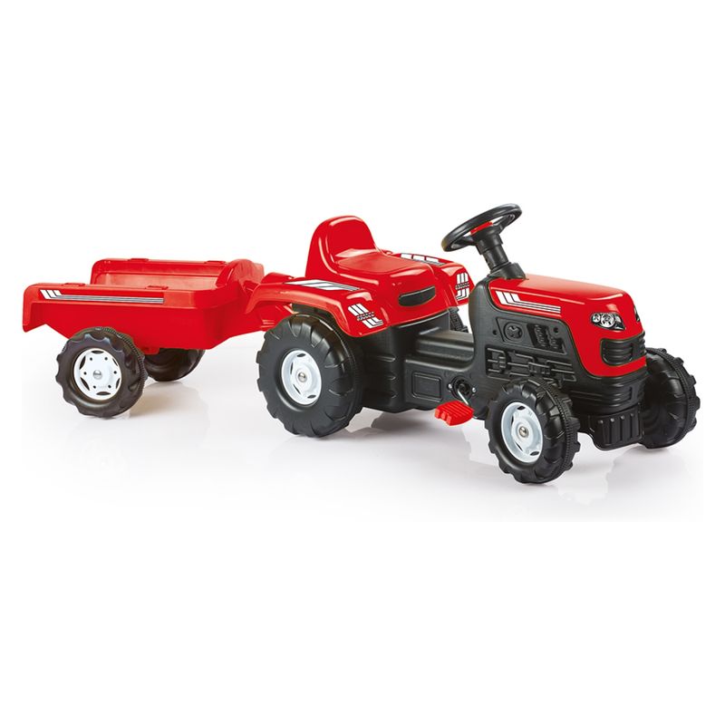 KIDSCOOL - Tractor a Pedales Ranchero Rojo Kidscool