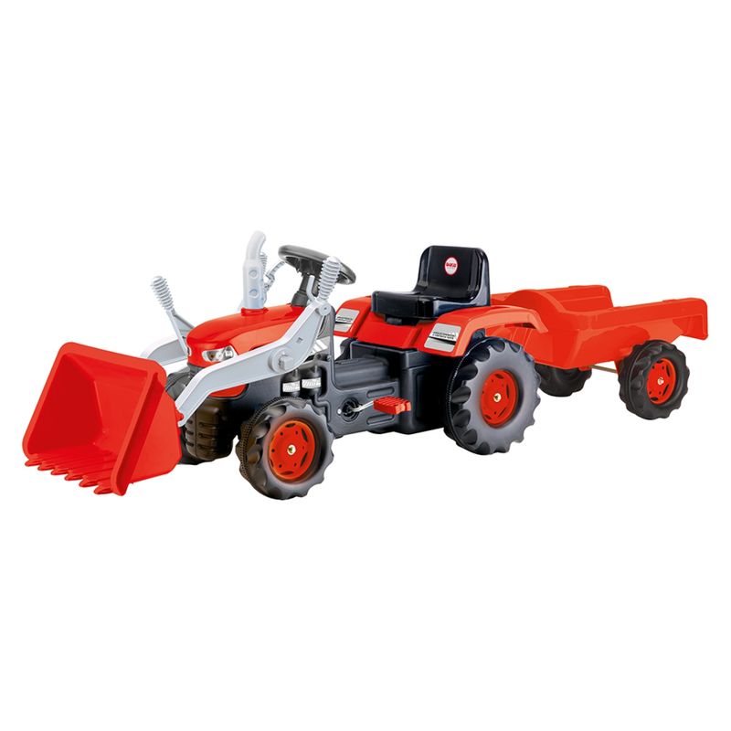KIDSCOOL - Tractor A Pedales Maxi Ranch Rojo Kidscool