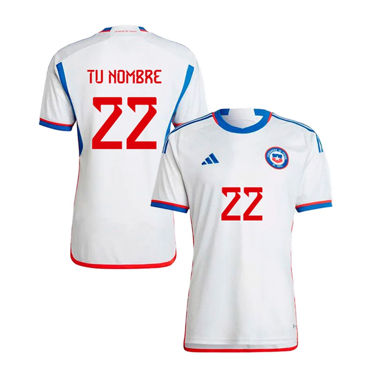 ADIDAS - Camiseta De Fútbol Niño Personificable Seleccion Chilena Visita Adidas