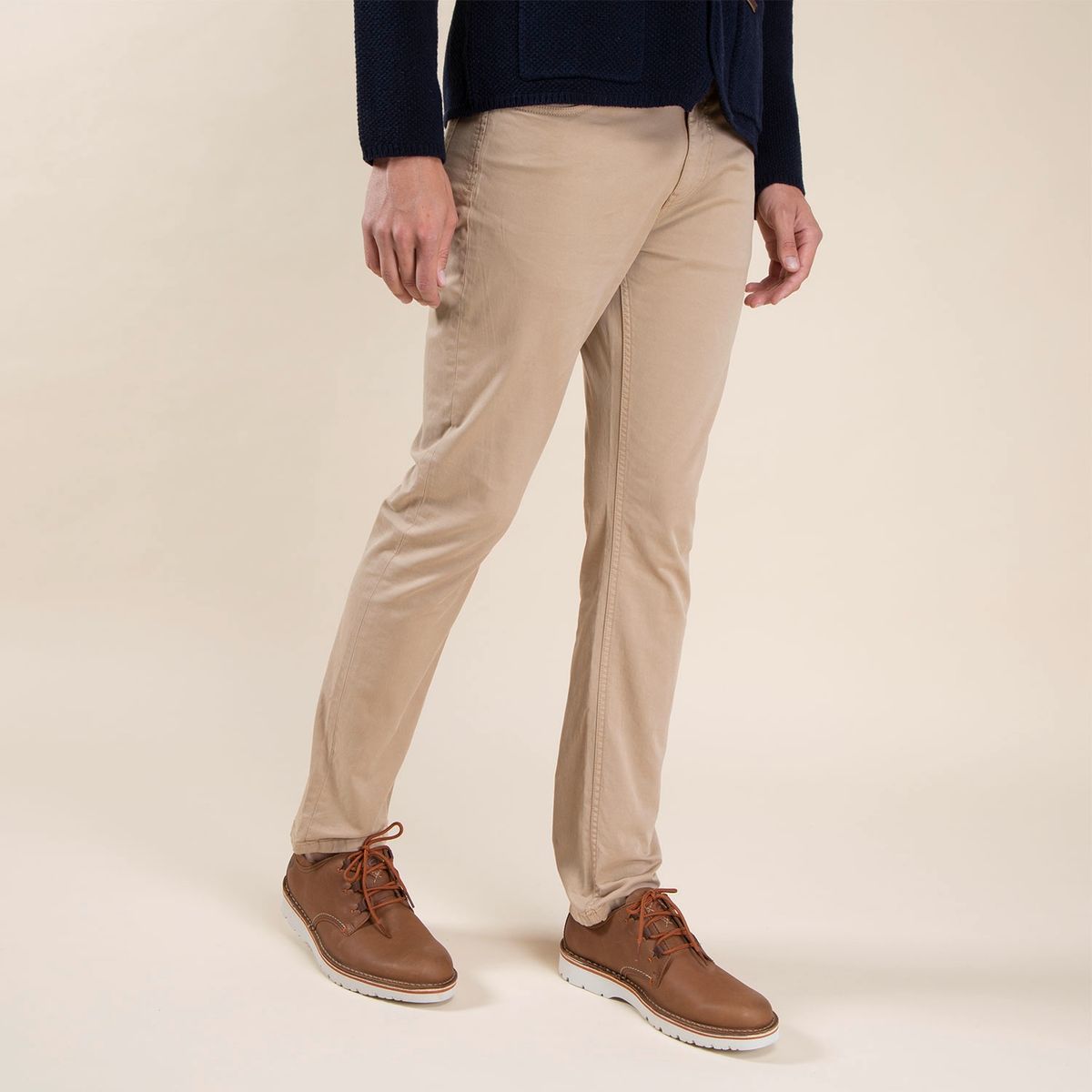 CLARKS - Zapato Casual Hombre Cuero Beige Clarks