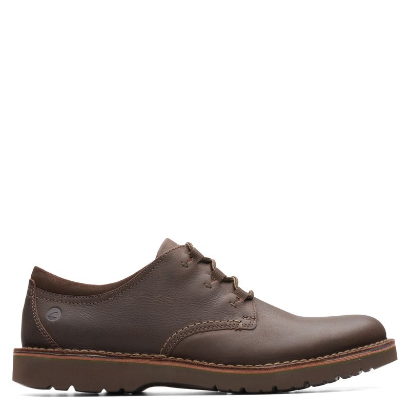 CLARKS - Zapato Casual Hombre Cuero Café Oscuro Clarks