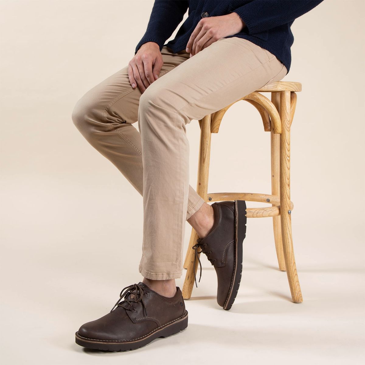 CLARKS - Zapato Casual Hombre Cuero Café Oscuro Clarks