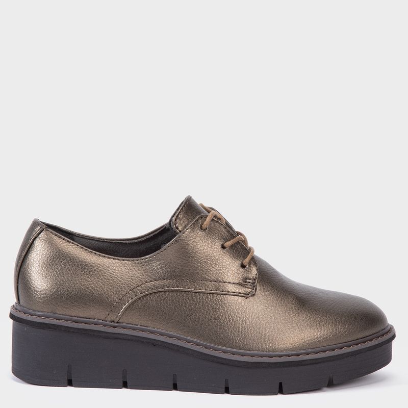 CLARKS - Zapato Casual Mujer Cuero Bronce Clarks
