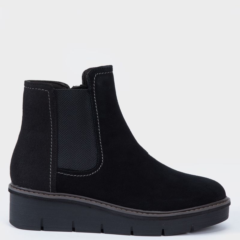 CLARKS - Botín Mujer Cuero Negro Clarks