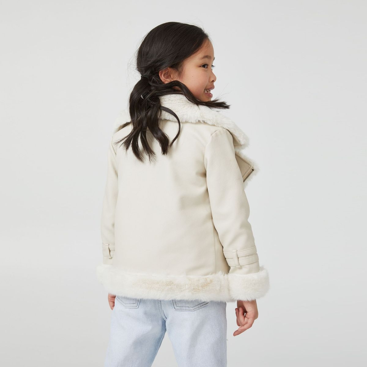 COTTON ON - Cotton On Chaqueta Aviadora Cuero Vegano Niña