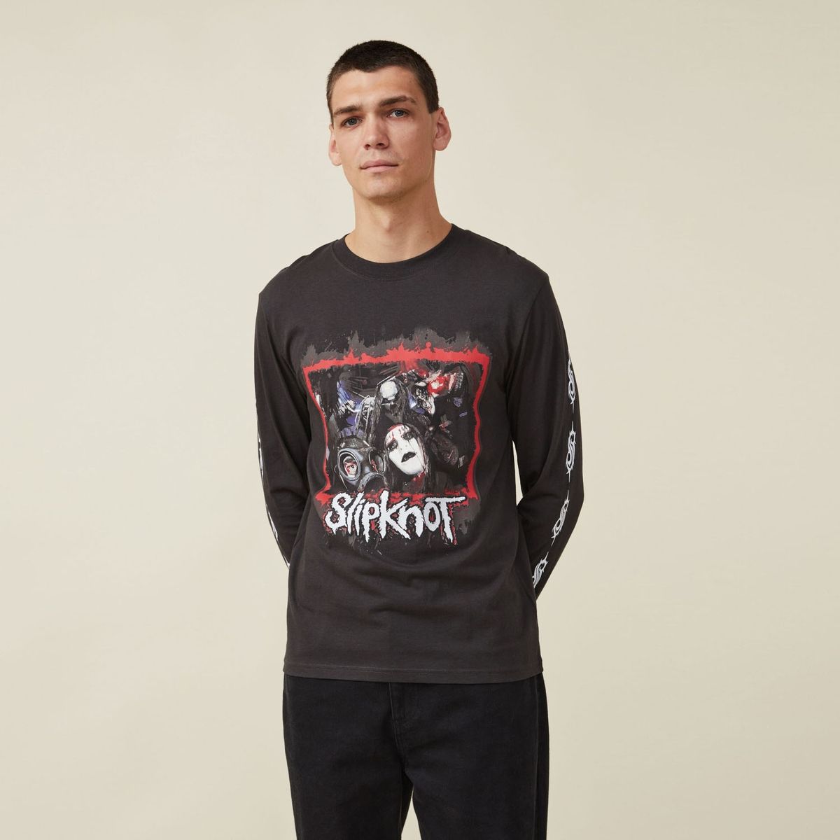 COTTON ON - Polera Manga Larga Algodón Hombre Cotton On