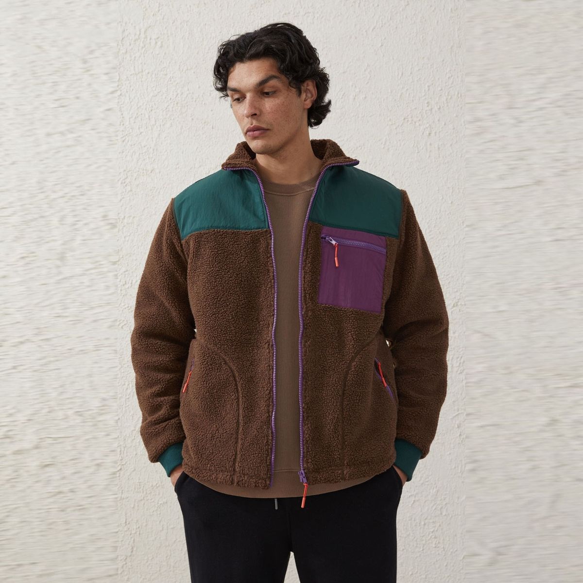COTTON ON - Chaqueta Polar Hombre Cotton On